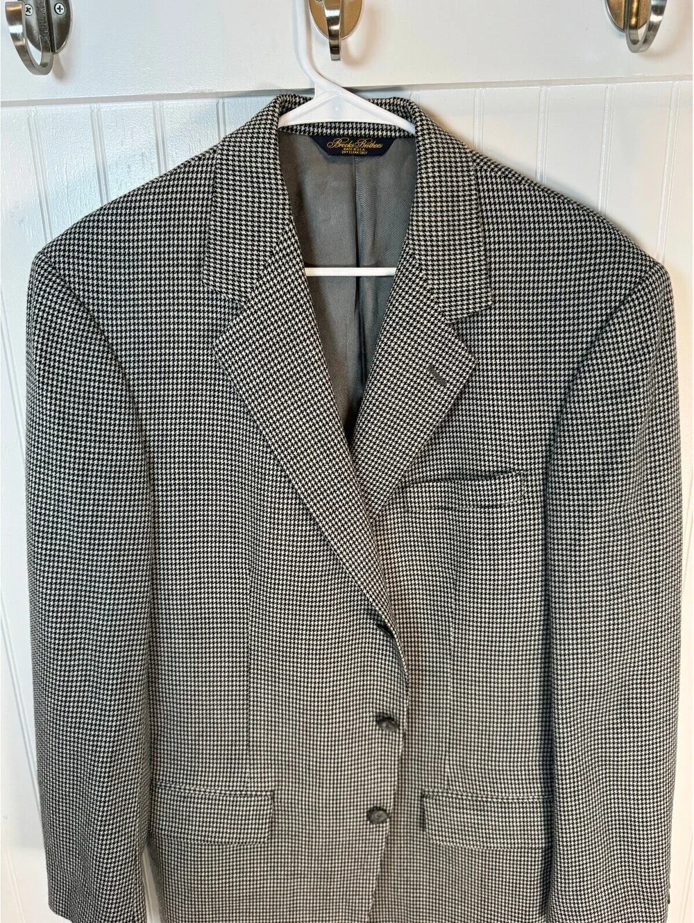 Brooks Brothers Classic Houndstooth Sport Coat Blazer Size 42L